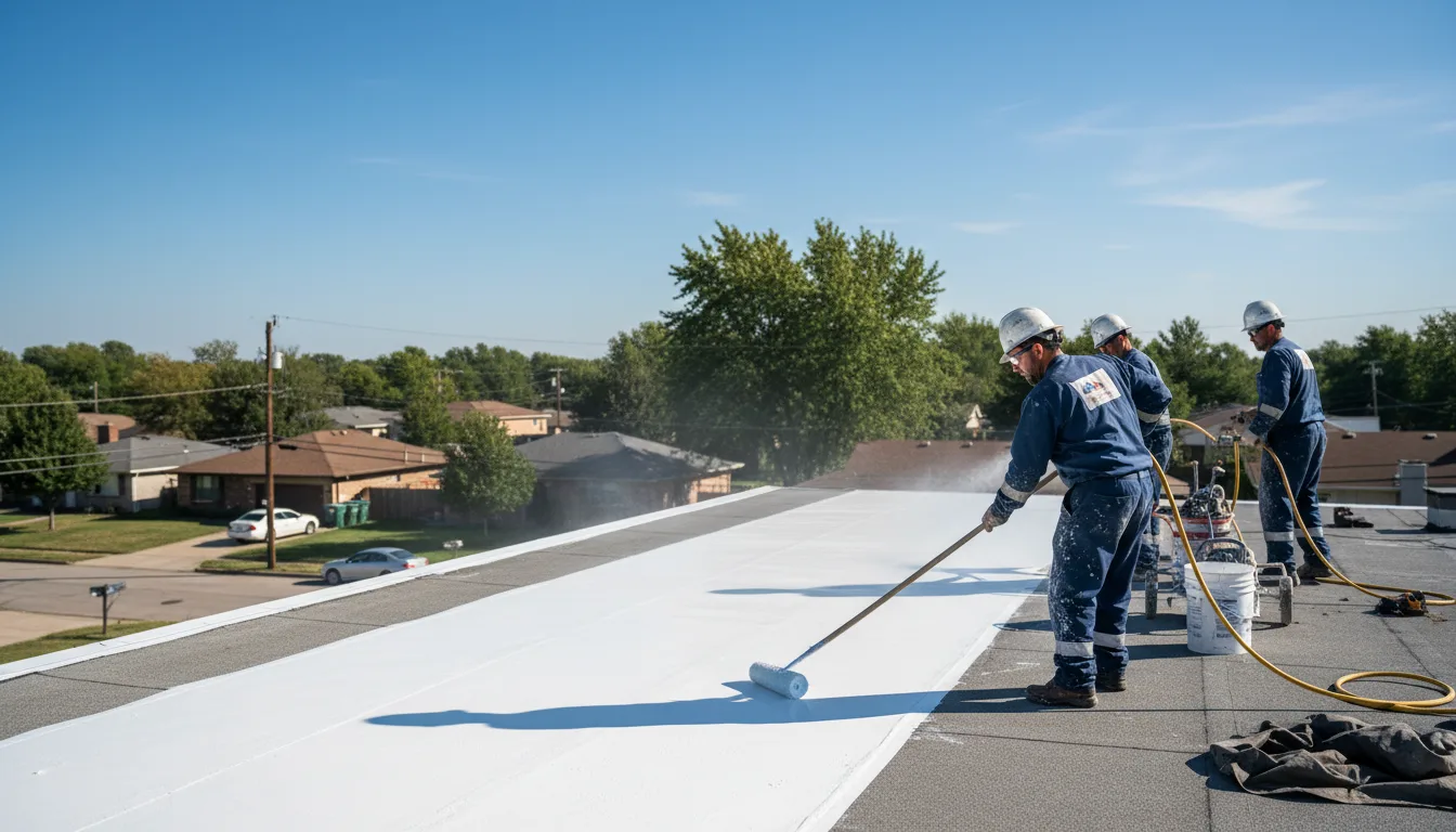 Commercial roof coating in Shady Point, OK near me